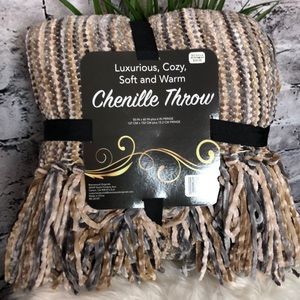 Chenille Throw.
